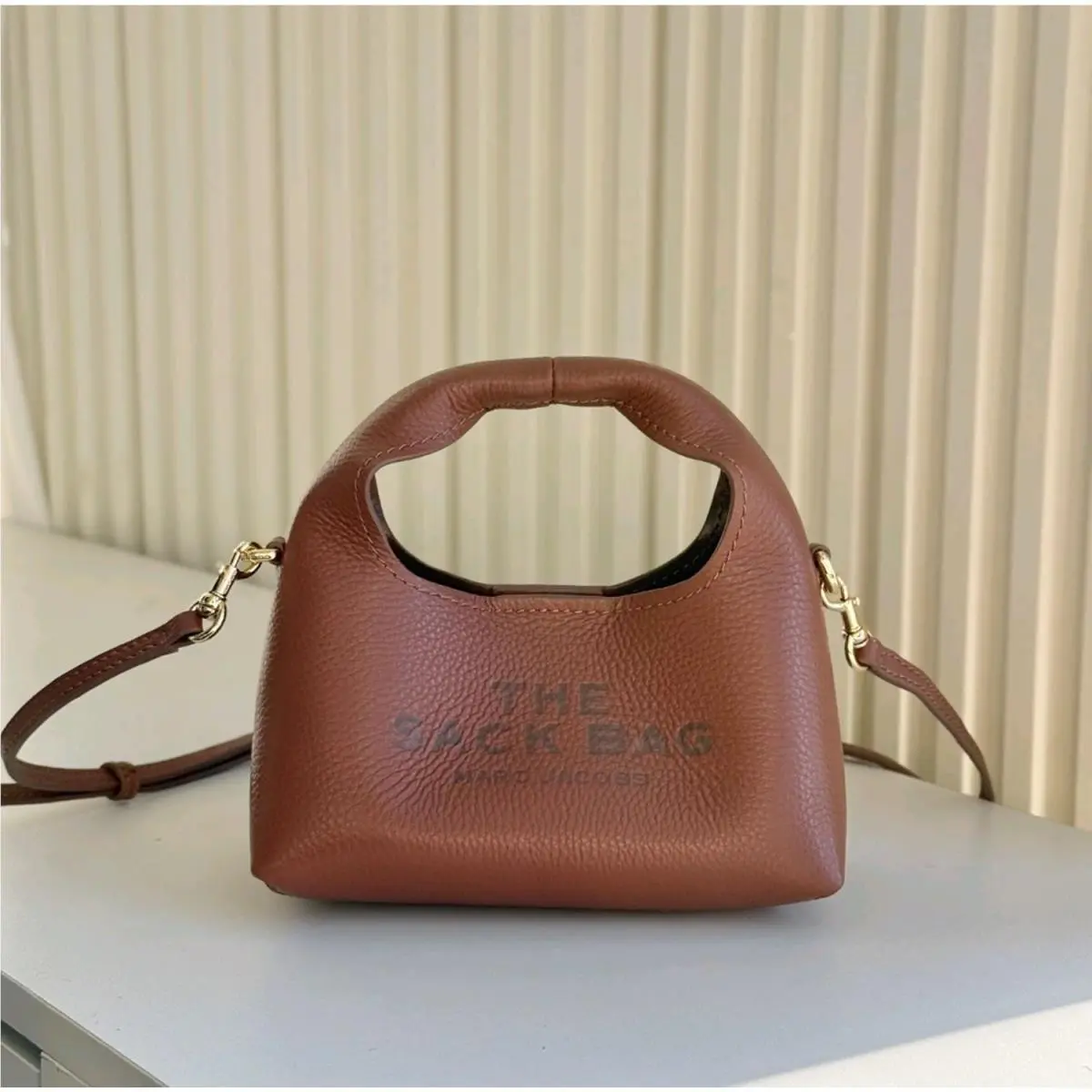 Marc Jacobs The Micro Crossbody Sack Bag Argan Oil