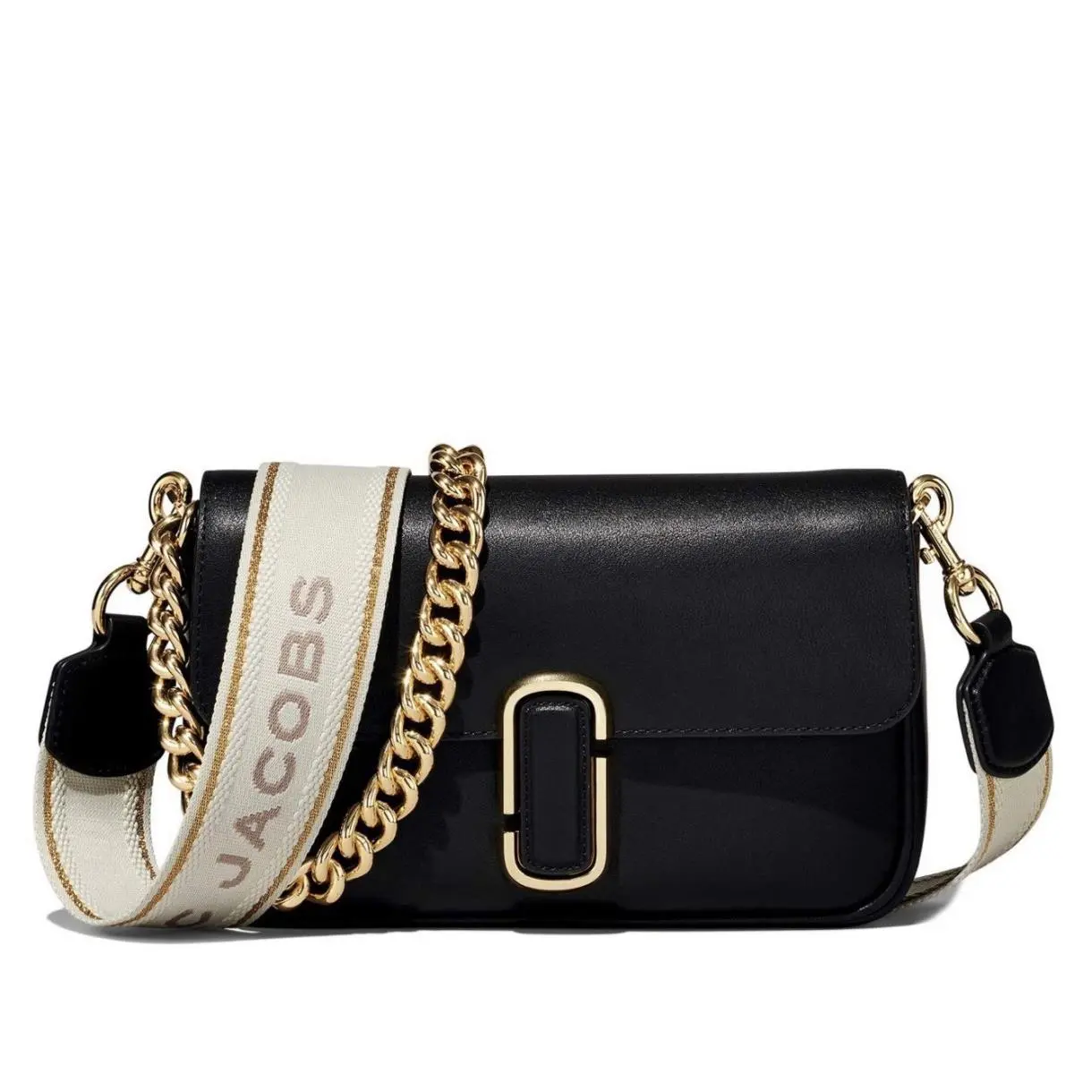 Marc Jacobs Women`s The J Marc Shoulder Crossbody Bag Black