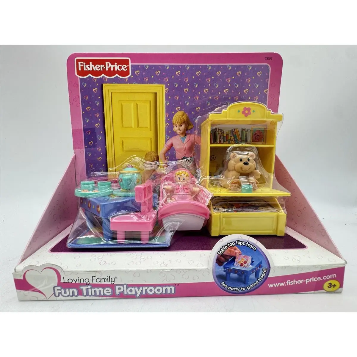 Fisher-price Loving Family Fun Time Playroom Dollhouse Playset 75106