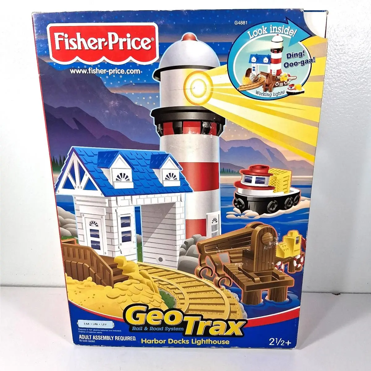 Geotrax Harbor Docks Lighthouse Fisher Price 2004 G4881