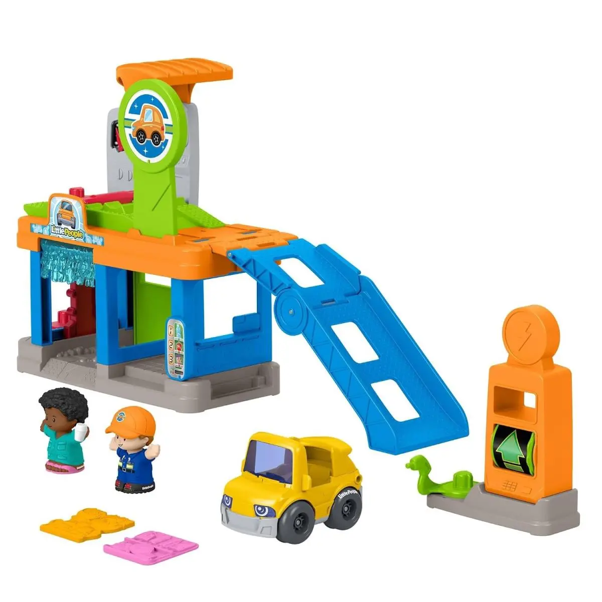 Fisher Price Little People Toddler Toy Filling Fun Service Station Playset
