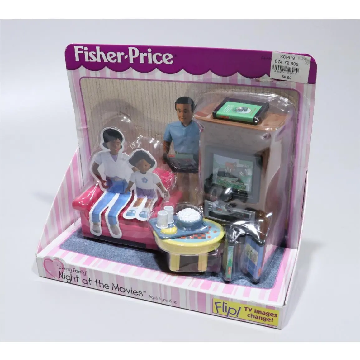 Fisher Price Loving Family Dollhouse Night at The Movies 1999 Vtg