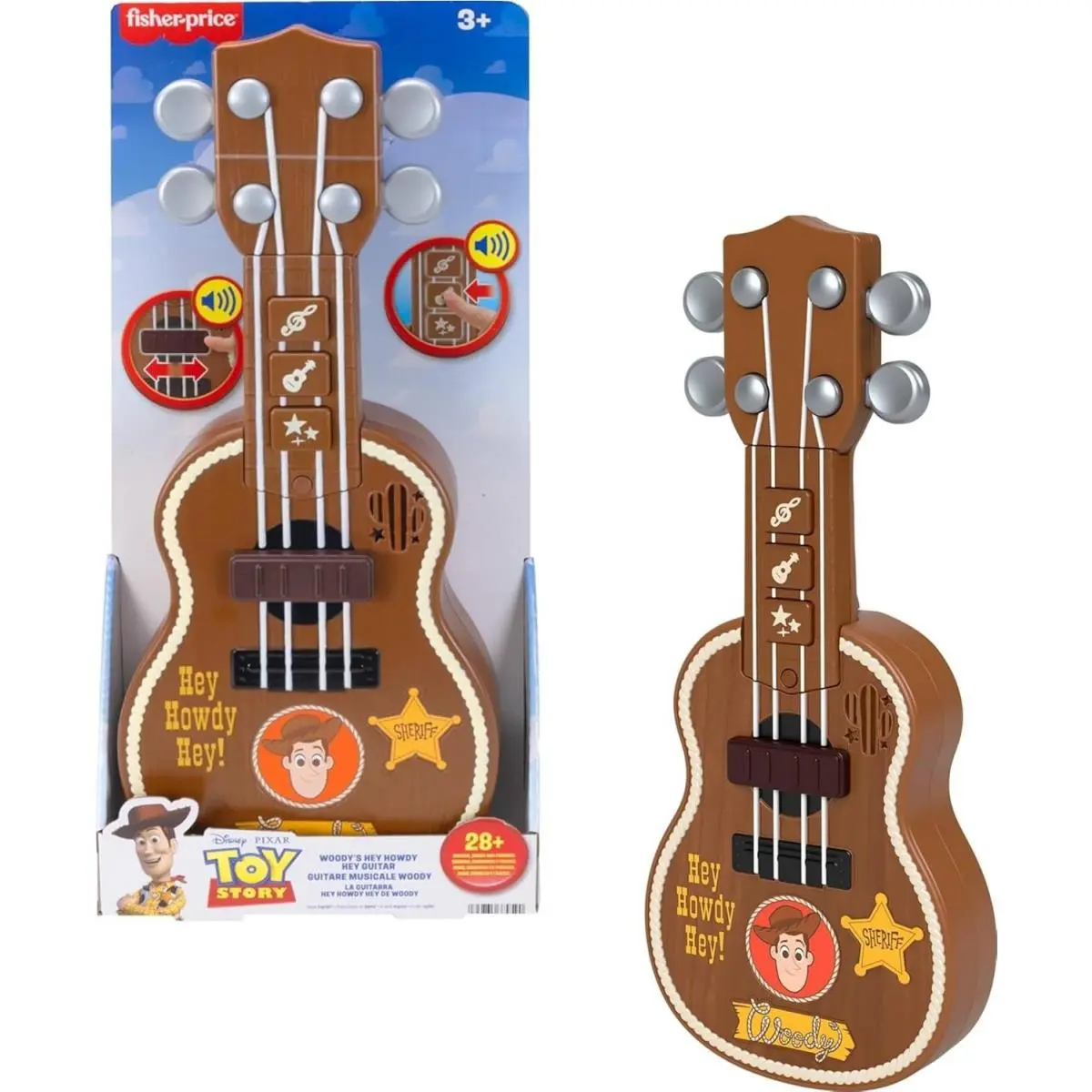 Fisher Price Disney / Pixar Imaginext Toy Story Woody`s Hey Howdy Hey Guitar