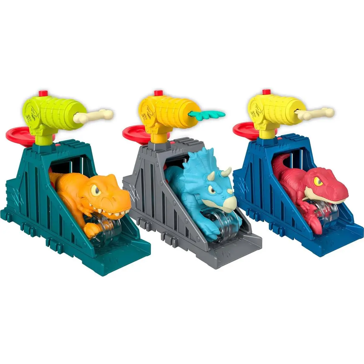 Imaginext Jurassic World Launcher Set with 3-Inch Action Figure Toy Vehicle