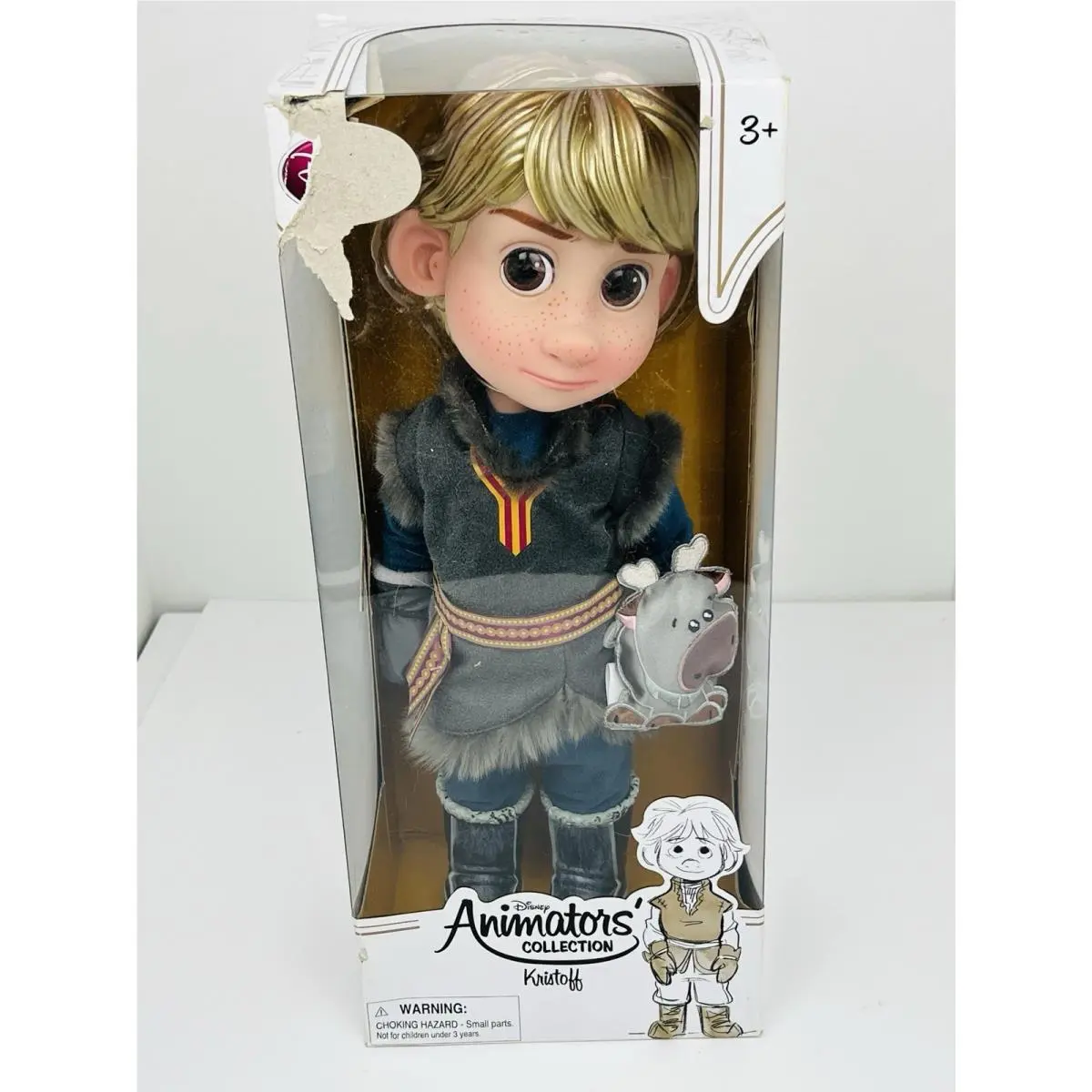 Disney Kristoff Baby Doll Animators Collection New- 16``