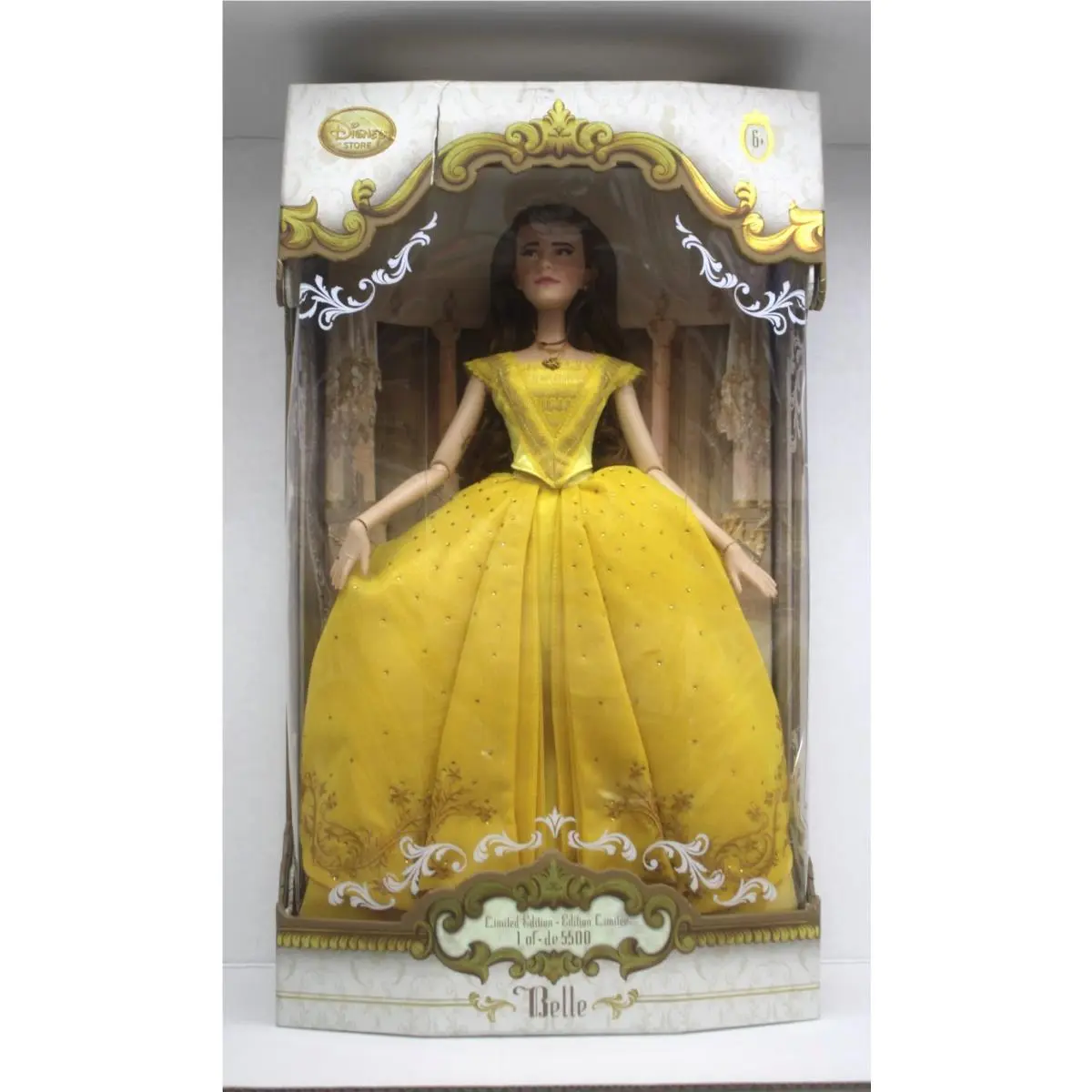 Disney Store Limited Edition Live Action Belle 17 Doll 1 Of 5500