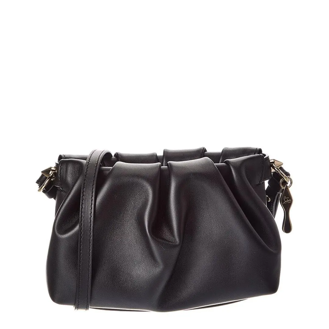 Mcm Christian Louboutin Eva Mini Leather Crossbody Women`s Black