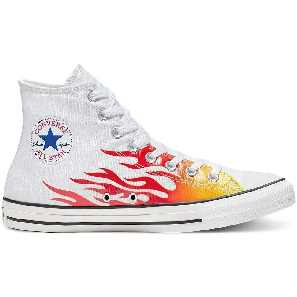 Converse shoes - 166257C - 166257C - White / Enamel Red / Fresh Yellow 5