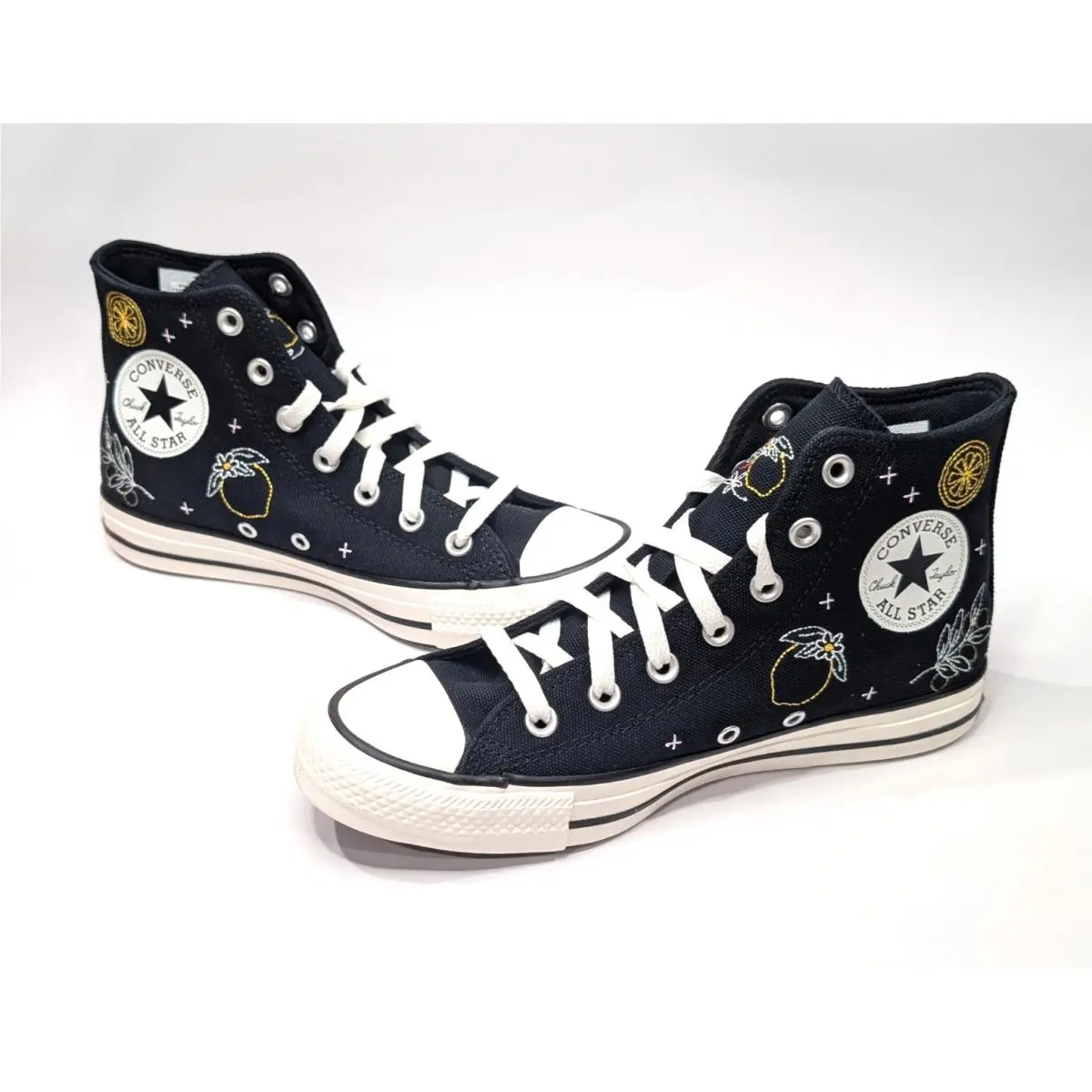 Converse Ctas Black/red/gold Women`s High Top Sneakers - Size 9.5 A16680F