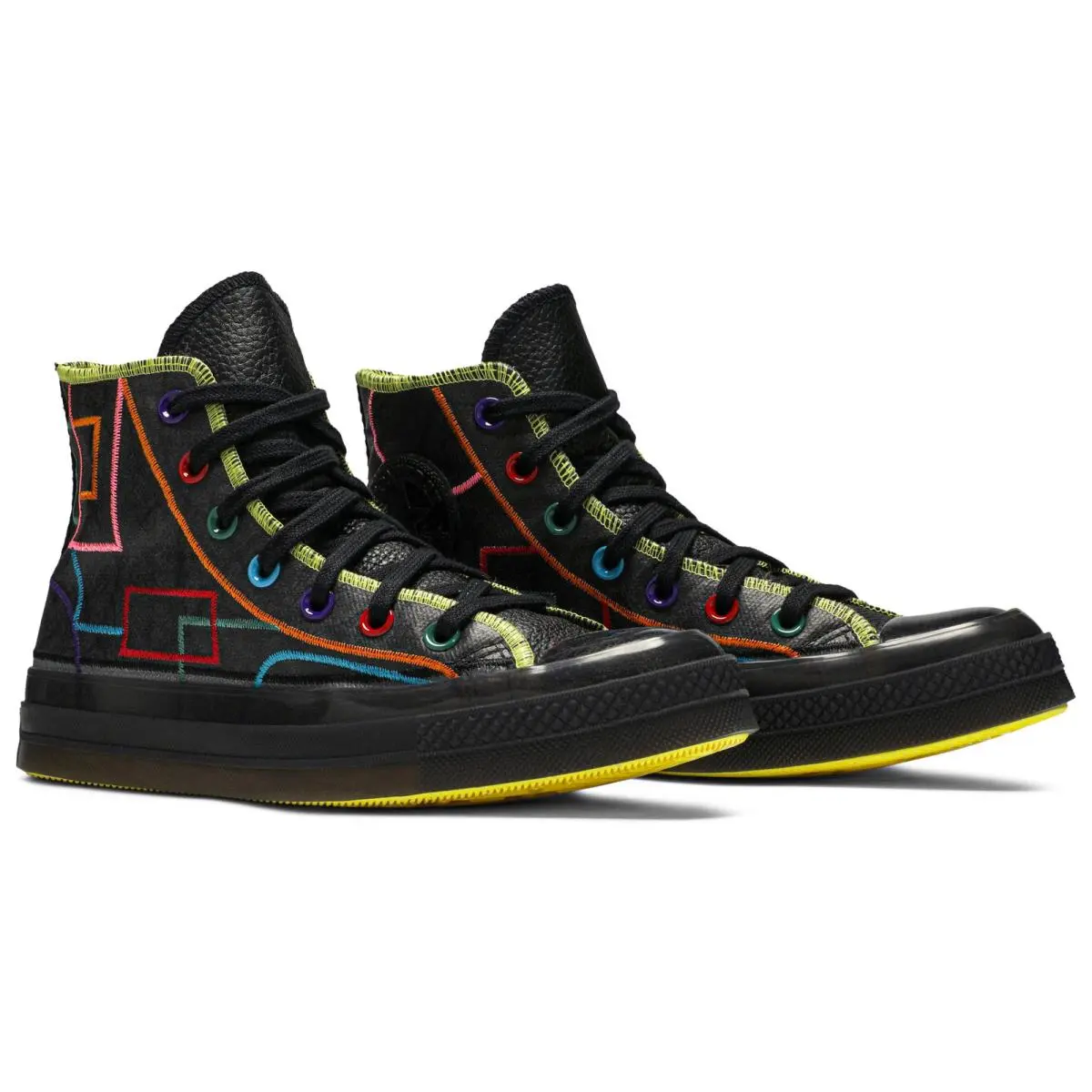 Converse shoes - 167330C - 167330C - Black / Black / Opti Yellow 5