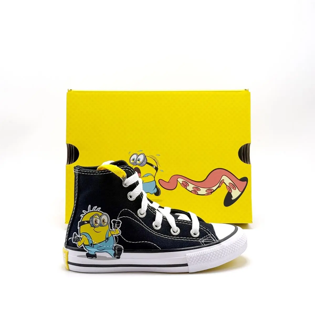 Pre-school Kids Converse All Star X Minion PS Black/white A21406C