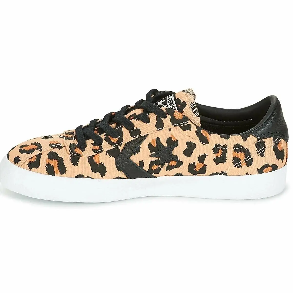 Converse Breakpoint OX Light Fawn Black White 157797C Leopard Men 5 / Women 6.5