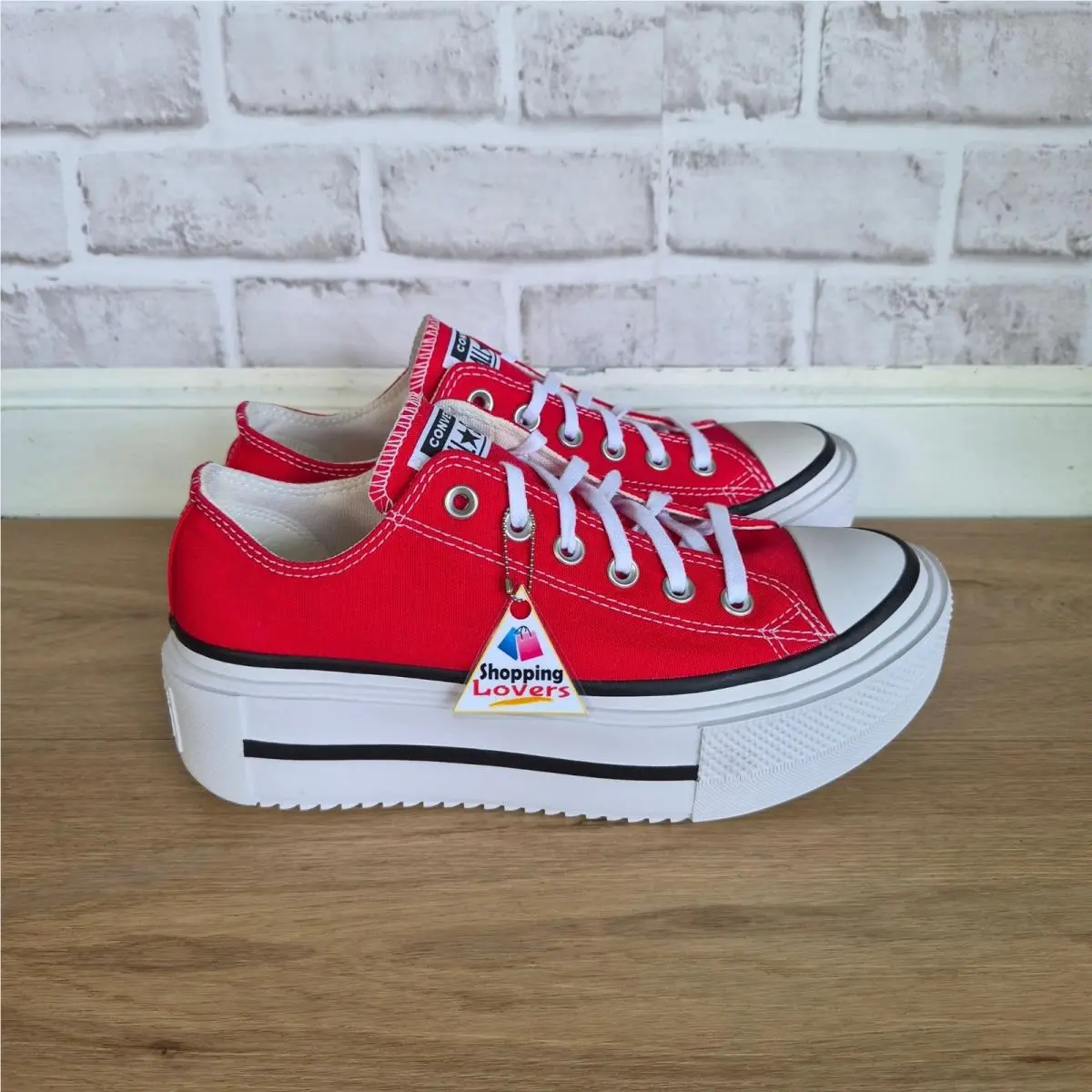 ⭐converse Lift Double Stack Platform Low Sz 8 Men`s Shoes Sneakers Red A16515C⭐ by Converse