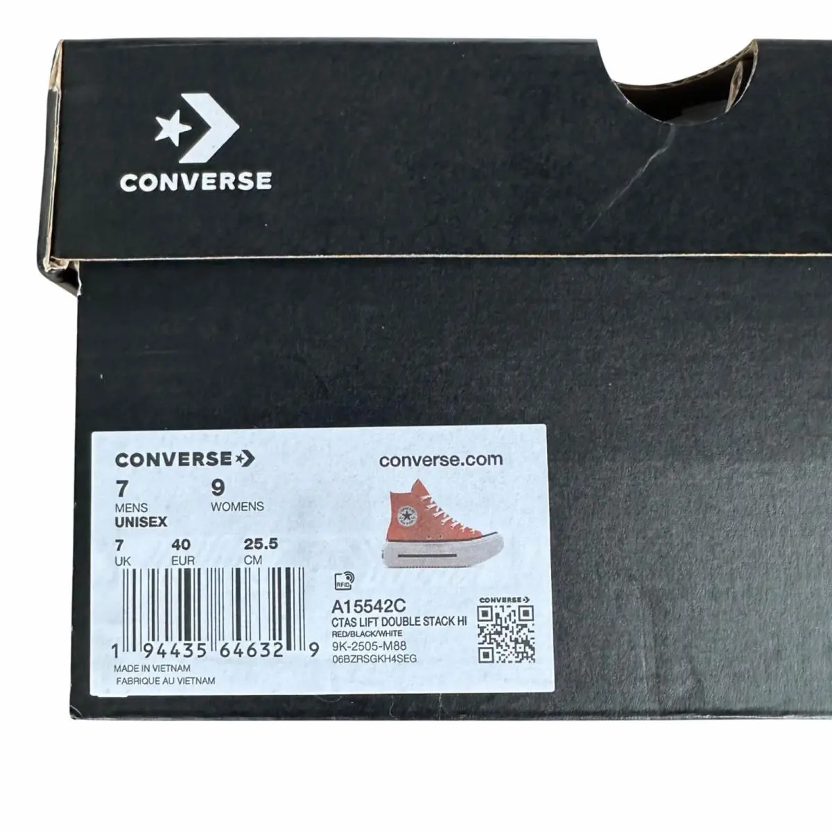 Converse shoes - Converse Chuck Taylor All Star Lift - A15542C - Red (UPC: 194435646329) 6