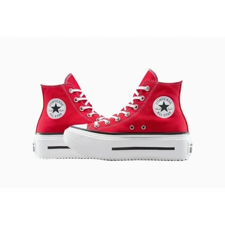 Converse Women’s Chuck Taylor Lift Double Stack Hi Shoes Sz. 9.5 A15542C Red