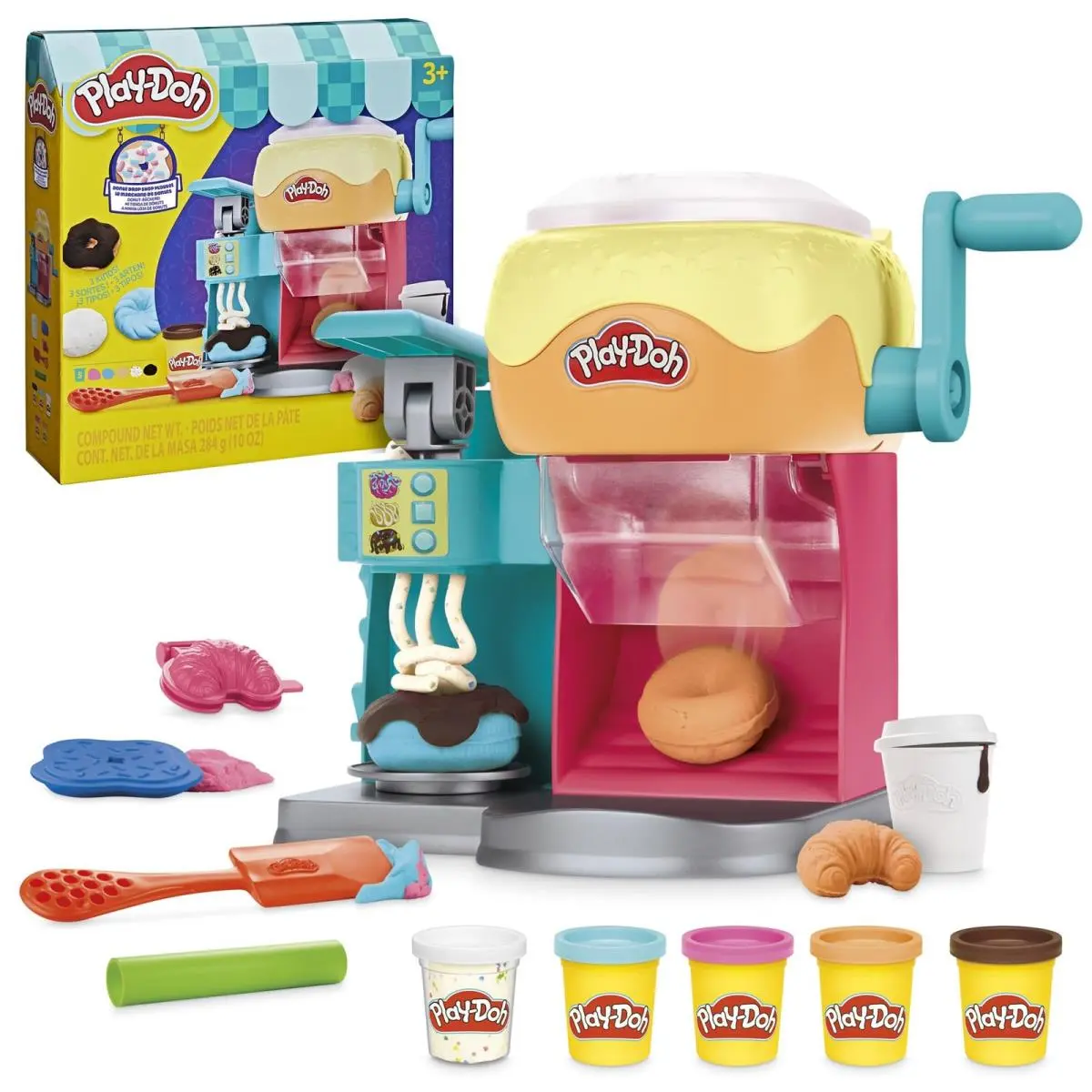 Play-doh Donut Drop Shop Playset Play Food Toy Kids Child-size Blue Pink