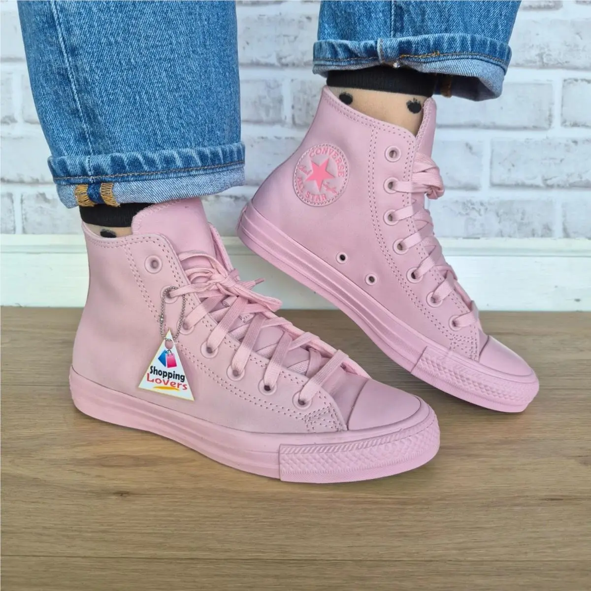 ⭐converse Chuck Taylor All Star Nubuck Hi Pink 7.5 Womens Shoes Sneakers A20395C