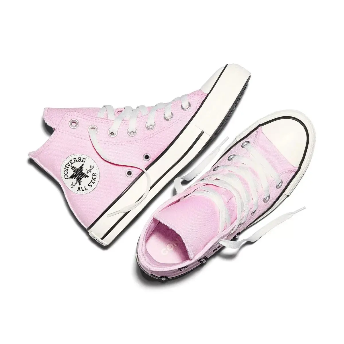 Converse shoes - All-Star Beaded - Beaded - A17780C - New Found Bloom, Egret & Black 2