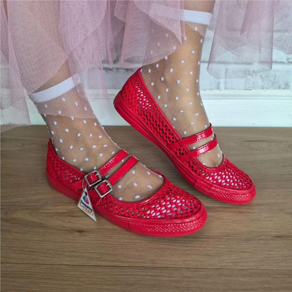 ⭐converse Chuck Dainty Mary Jane Knit Size 9 Women`s Shoes Sneakers Red A16568C