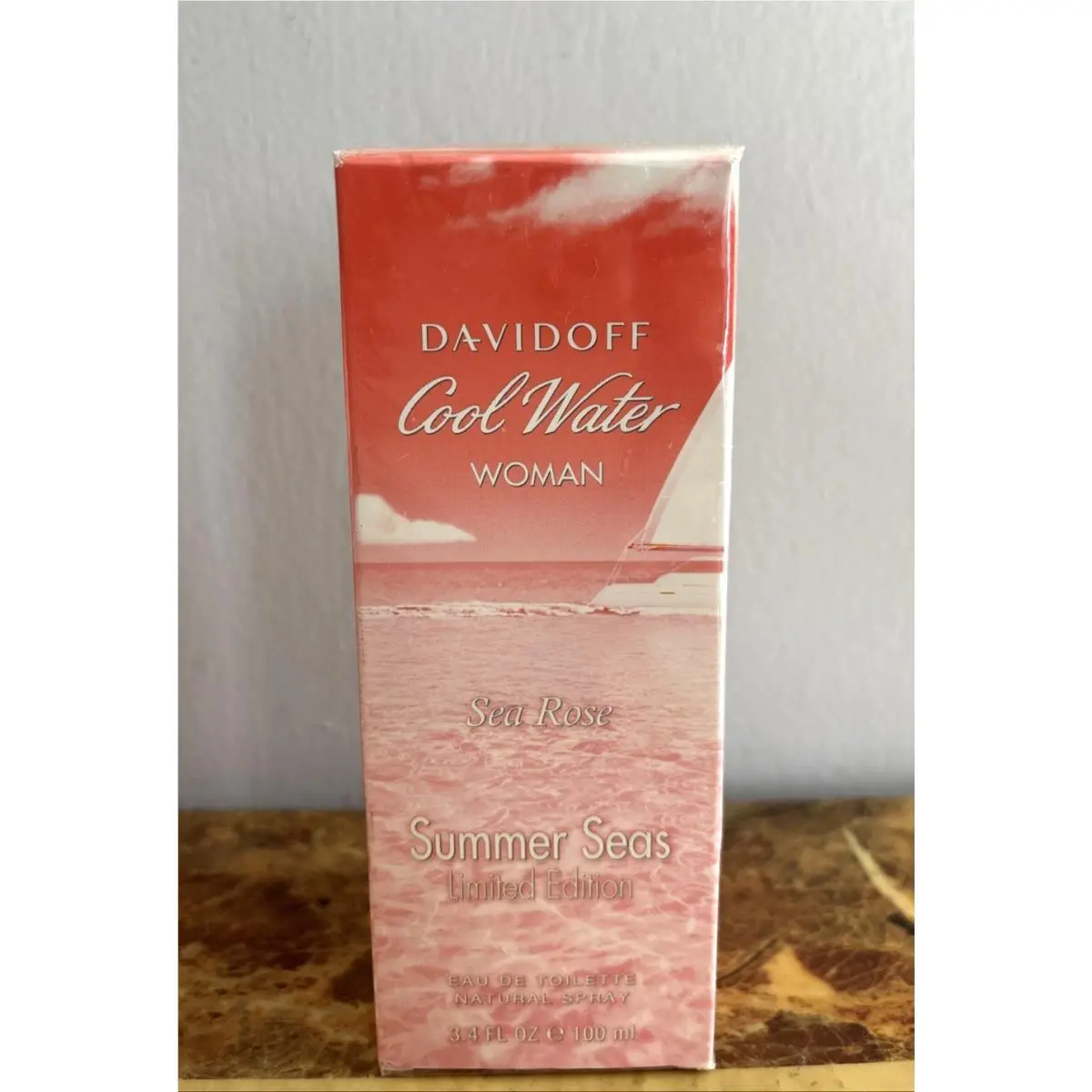 2015 Davidoff Cool Water Sea Rose Summer Seas 3.4 oz Edt Spray Limited Edition