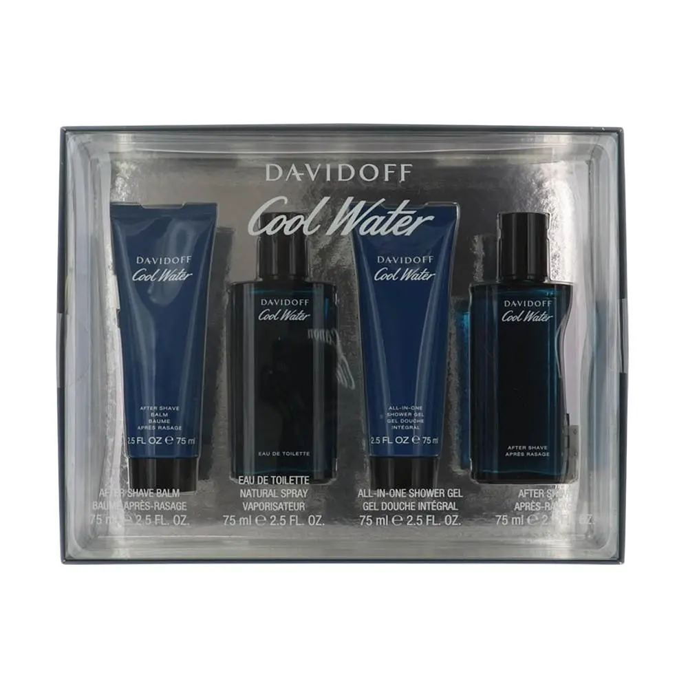 Cool Water 4 Piece Set For Men 4 Piece Set by Davidoff Gift Set For Men