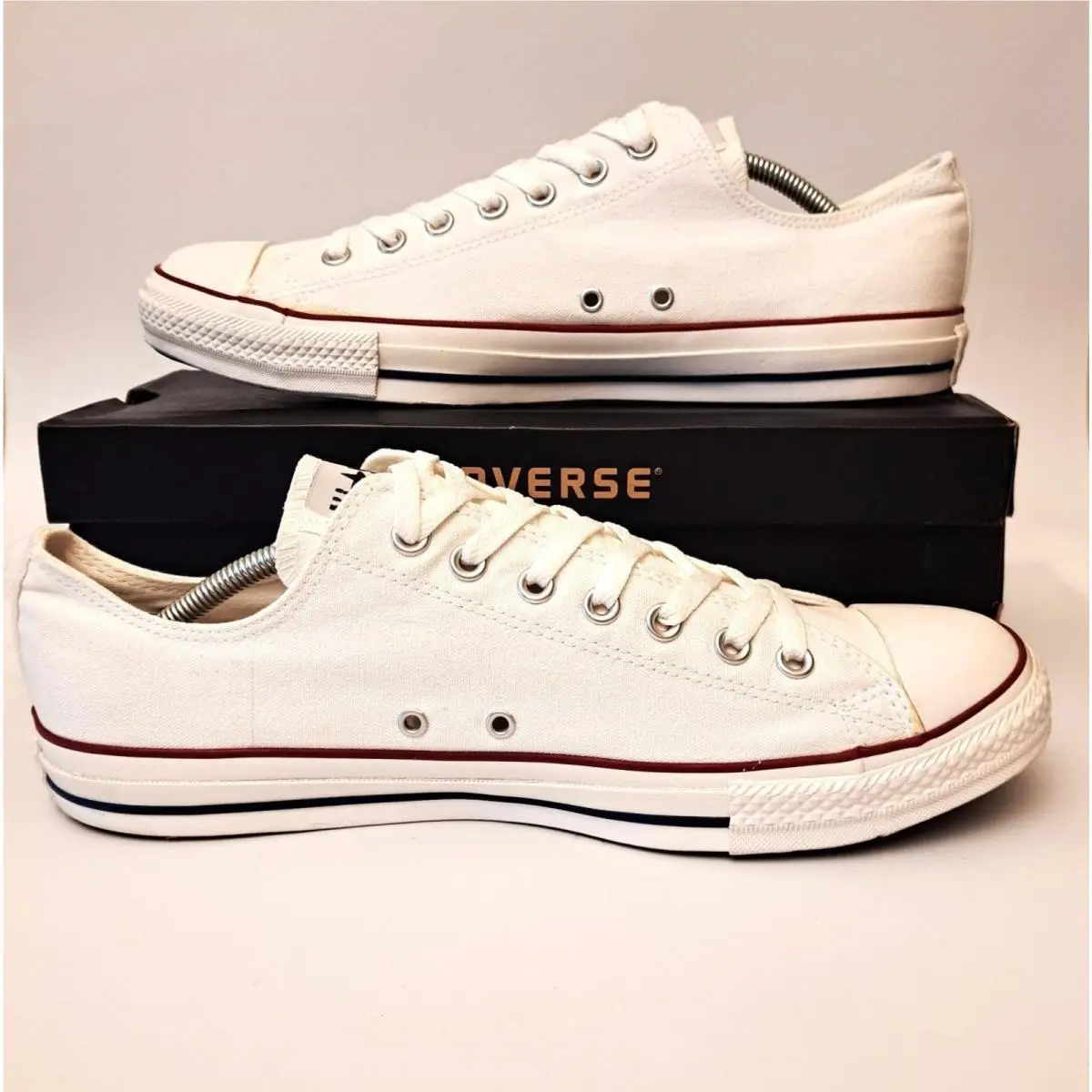 Converse Men`s Size 12 Chuck Taylor All Star OX Optical White X7652