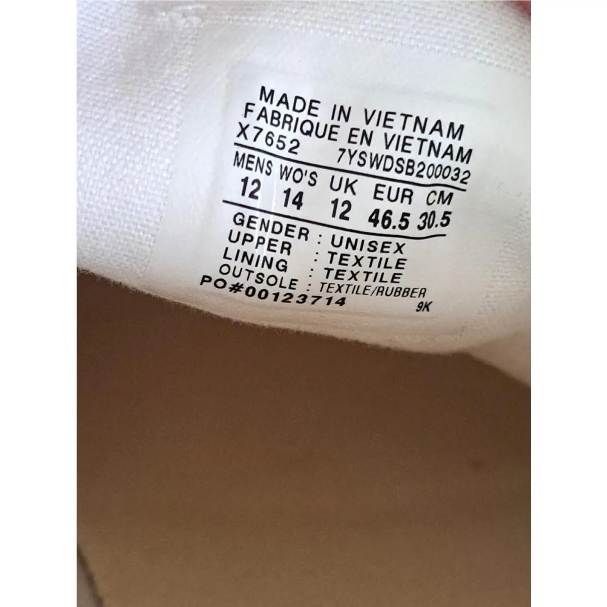 Converse shoes - Converse Chuck Taylor All Star OX - X7652 - White (UPC: 022859283243) 7