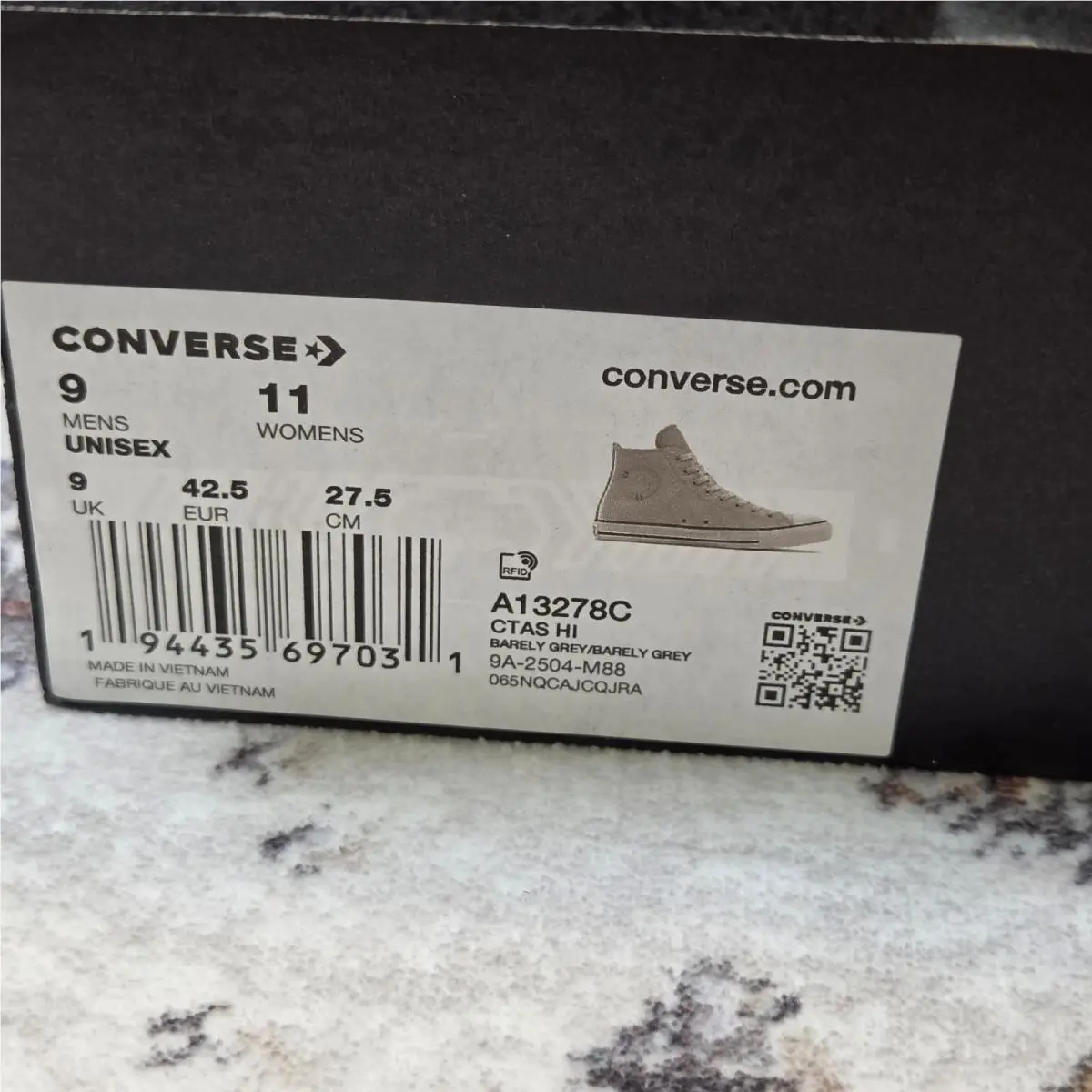 Converse shoes - Converse Chuck Taylor All Star High Leather - Gray 12