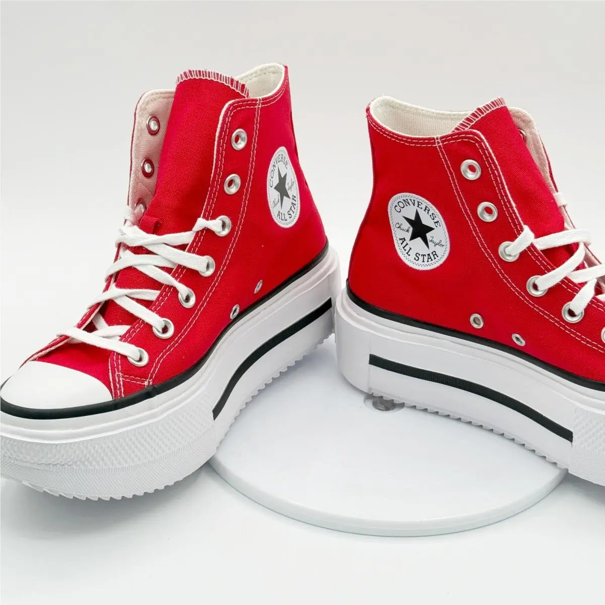 Converse shoes - Converse Chuck Taylor All Star Lift Double Stack Hi - Red 0
