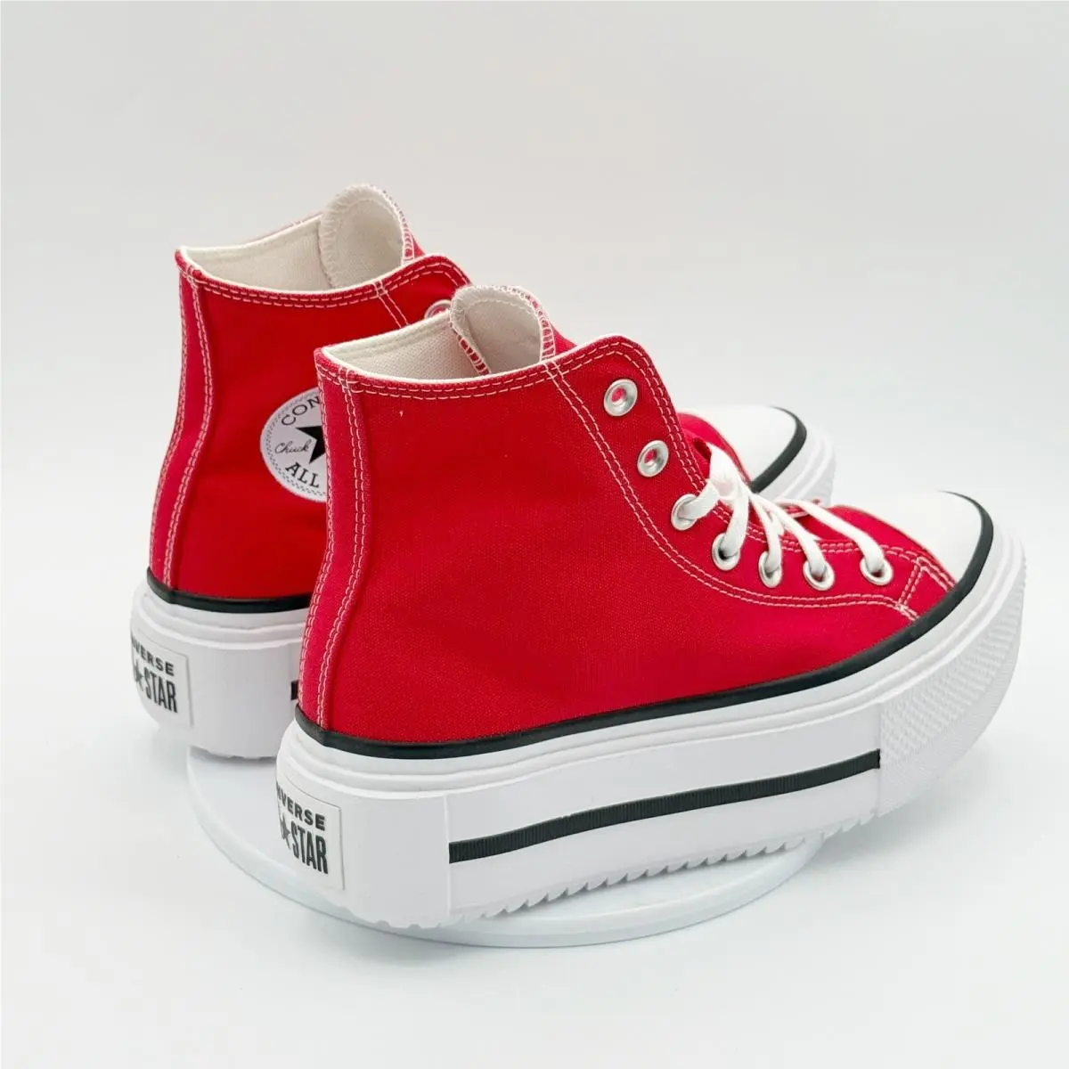 Converse shoes - Converse Chuck Taylor All Star Lift Double Stack Hi - Red 1