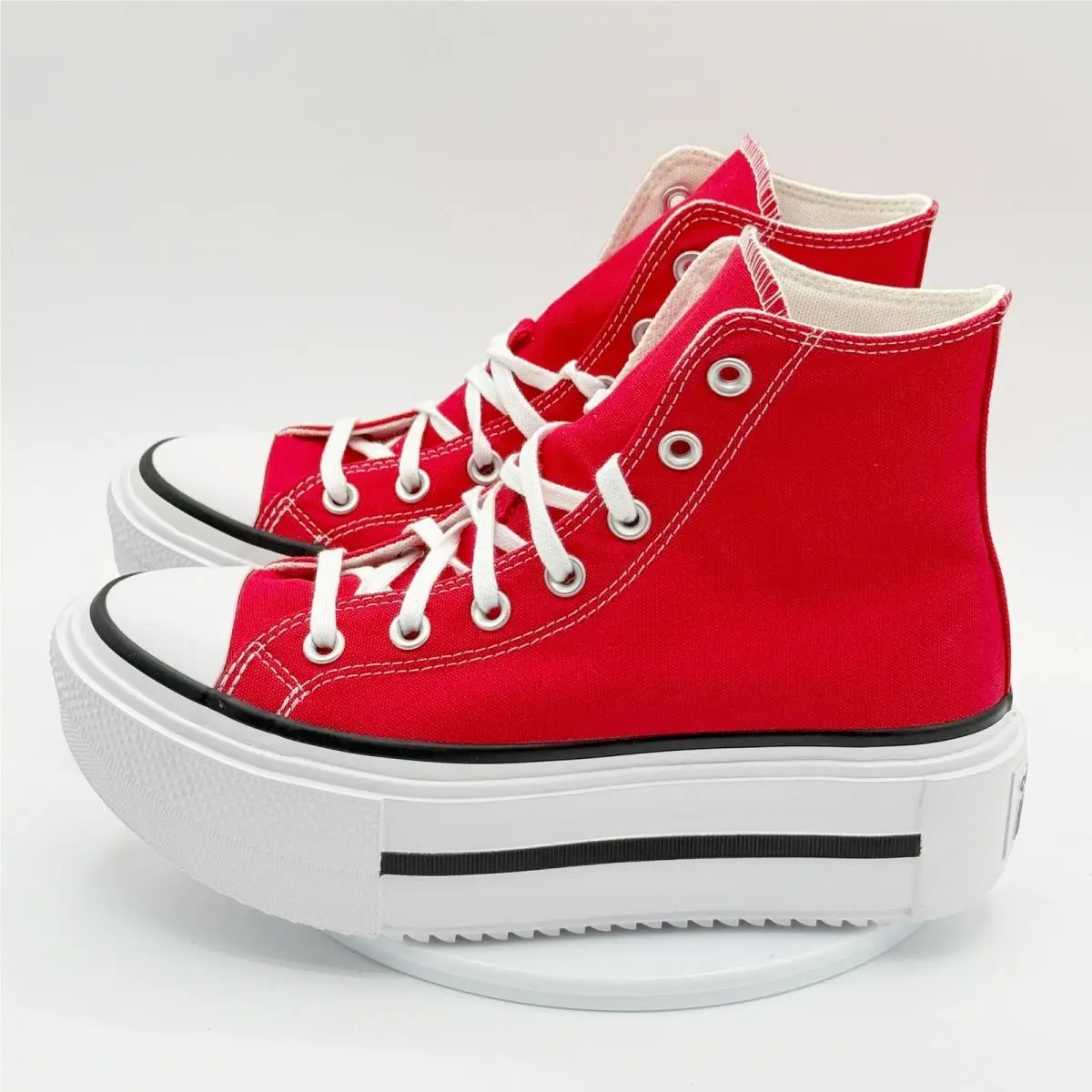 Converse shoes - Converse Chuck Taylor All Star Lift Double Stack Hi - Red 7