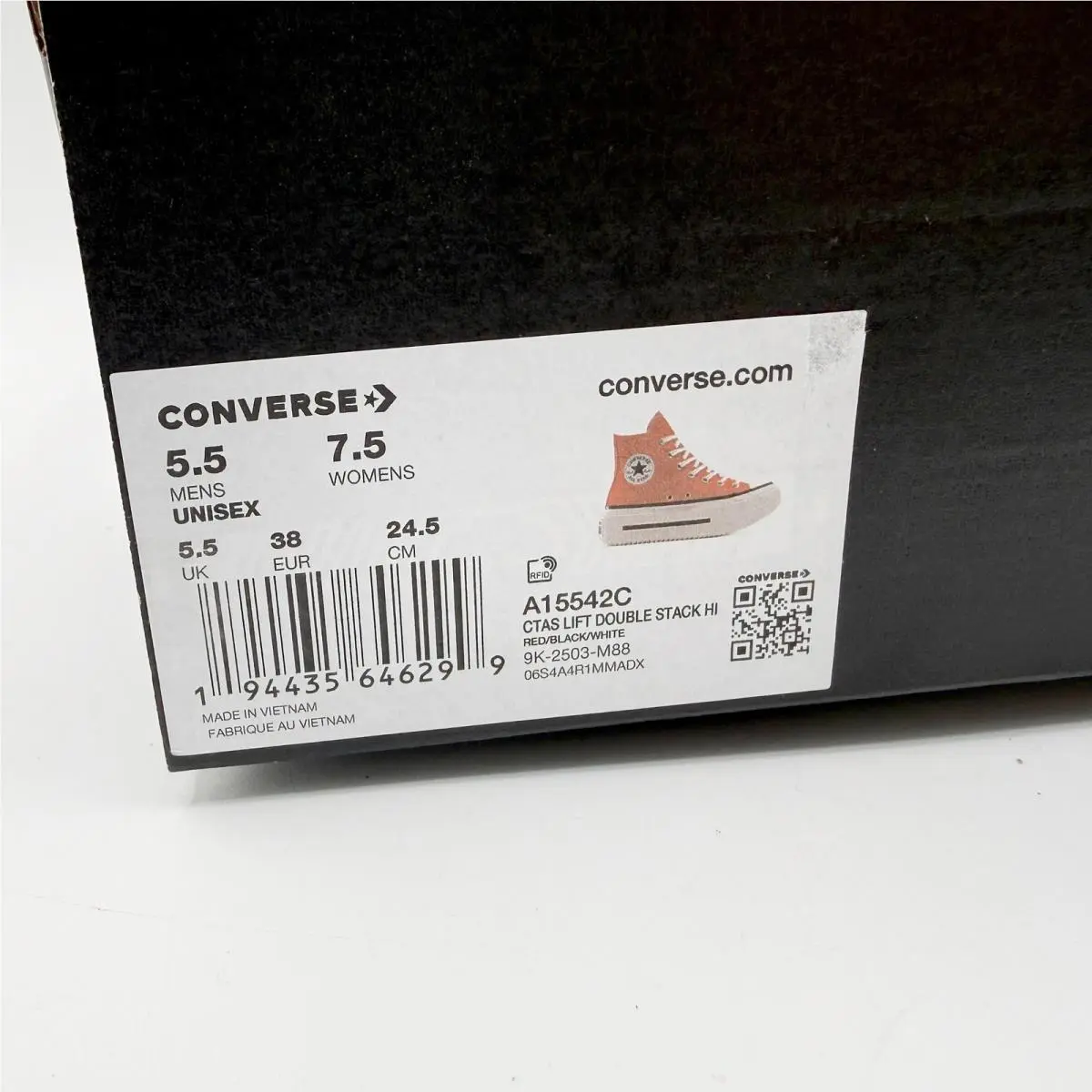 Converse shoes - Converse Chuck Taylor All Star Lift Double Stack Hi - Red 8