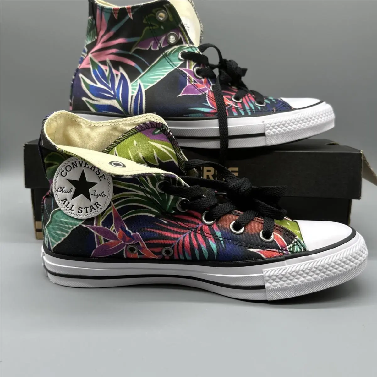 Converse shoes - Converse Chuck Taylor All-Star Hi - 155393C - Purple Fuchsia glow menta 5
