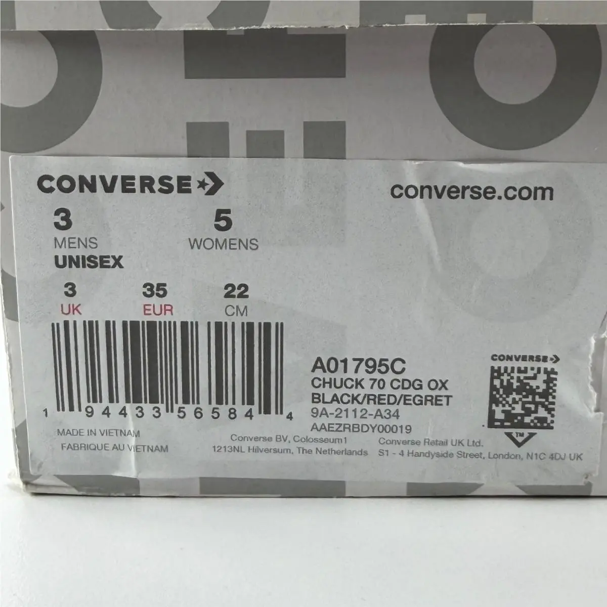 Converse shoes - Chuck 70 CDG Ox - Chuck CDG - Black 6