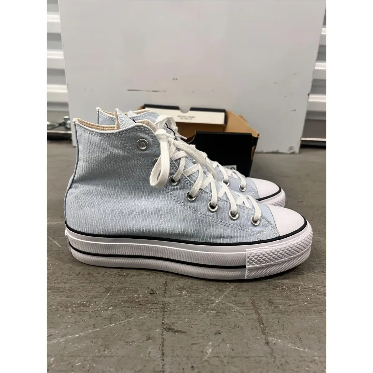 Converse Chuck Taylor All Star Lift Hi Sneakers Womens US 9 Blue Platform Shoes