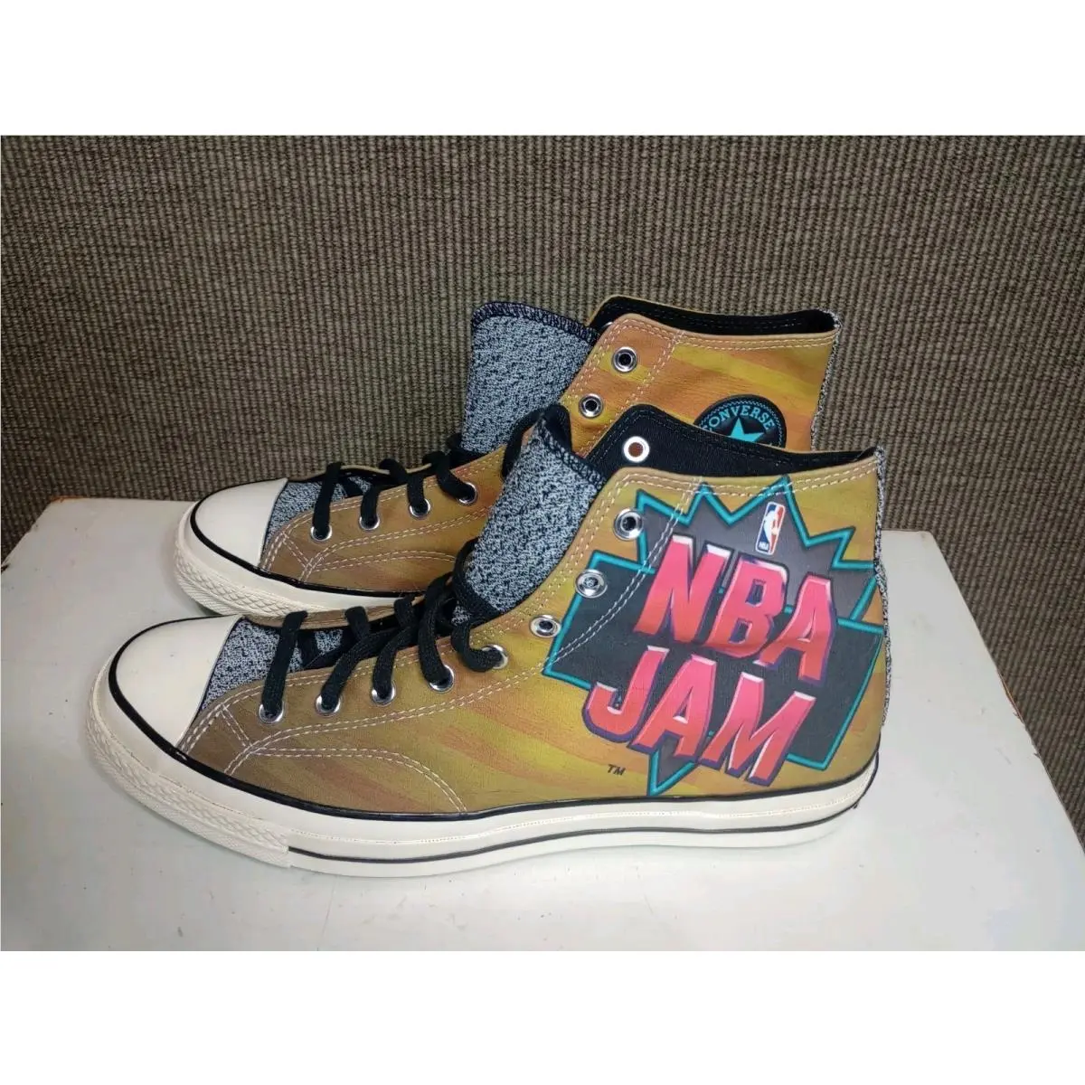 Nba Jam x Converse Chuck 70 High Hardwood Floor Men`s 12 Women 14