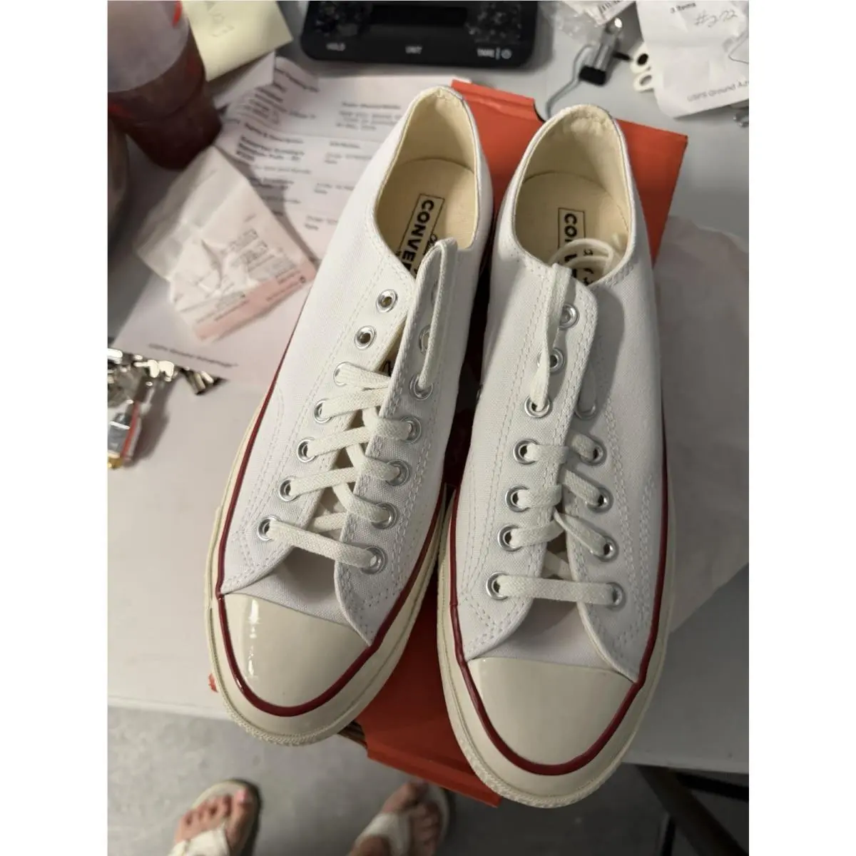 Converse shoes - White 3