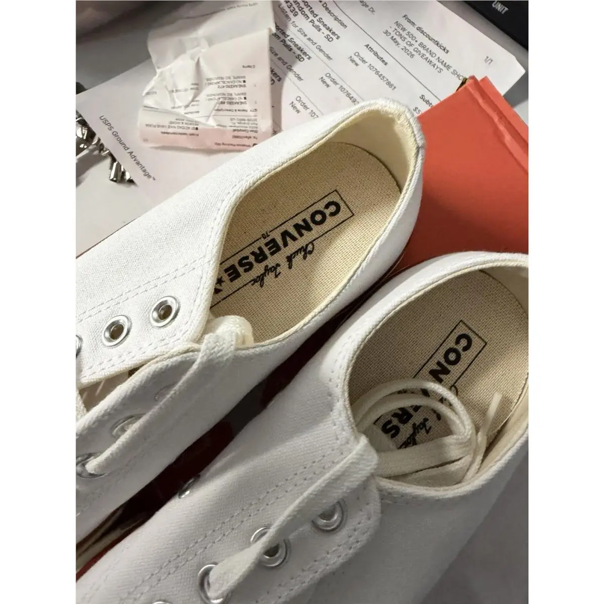Converse Low White 8 1/2 Men/10 1/2 Woman