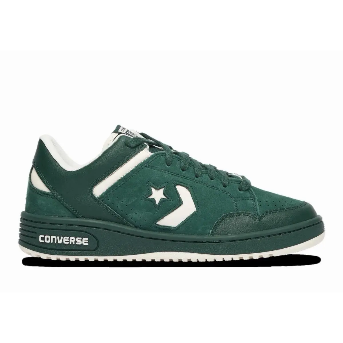 Converse Mens` Weapon Low Basketball Shoes - Green/white Sz 8.5