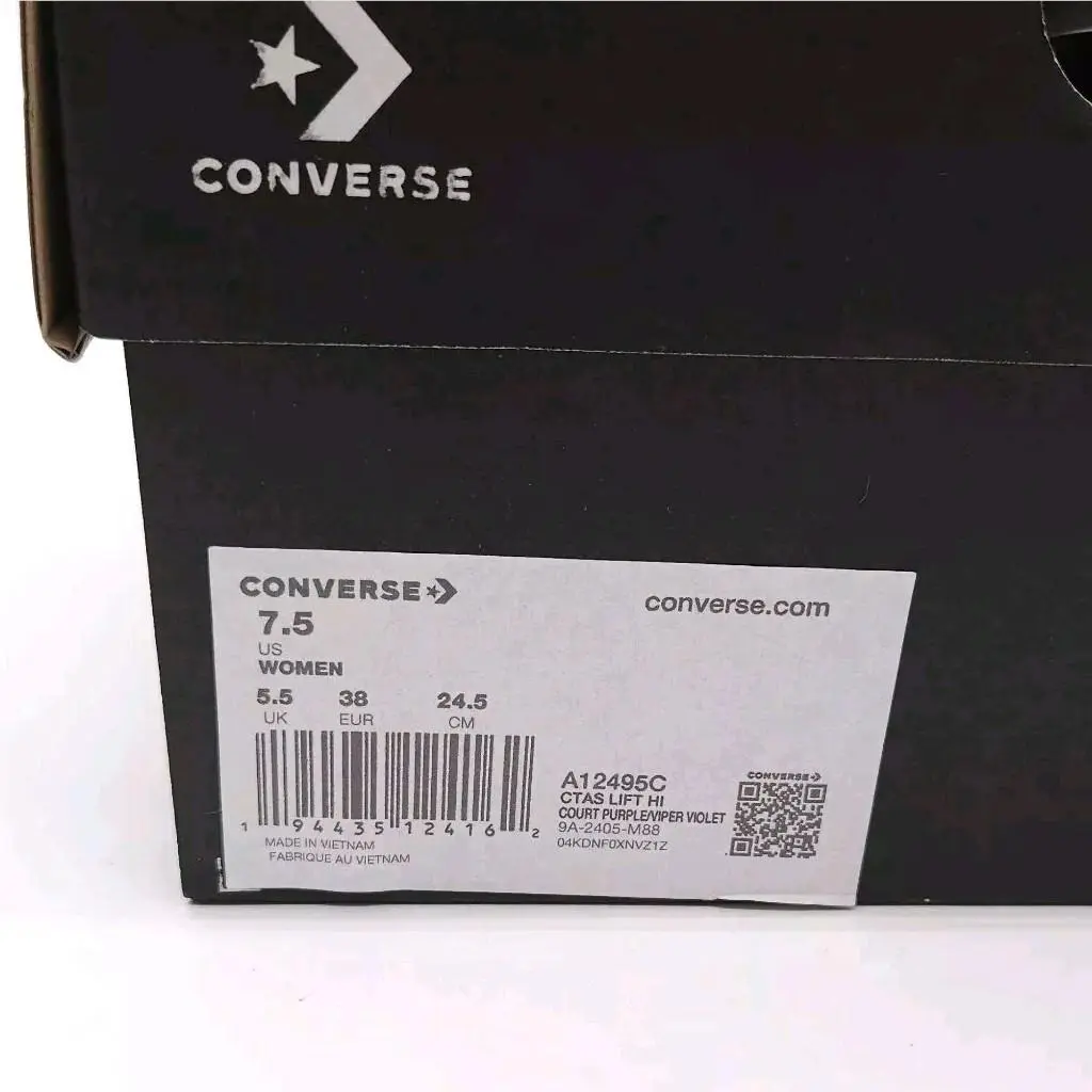 Converse shoes - ALL STAR LIFT - ALL STAR LIFT - A12495C - Purple (UPC: 194435124162) 5