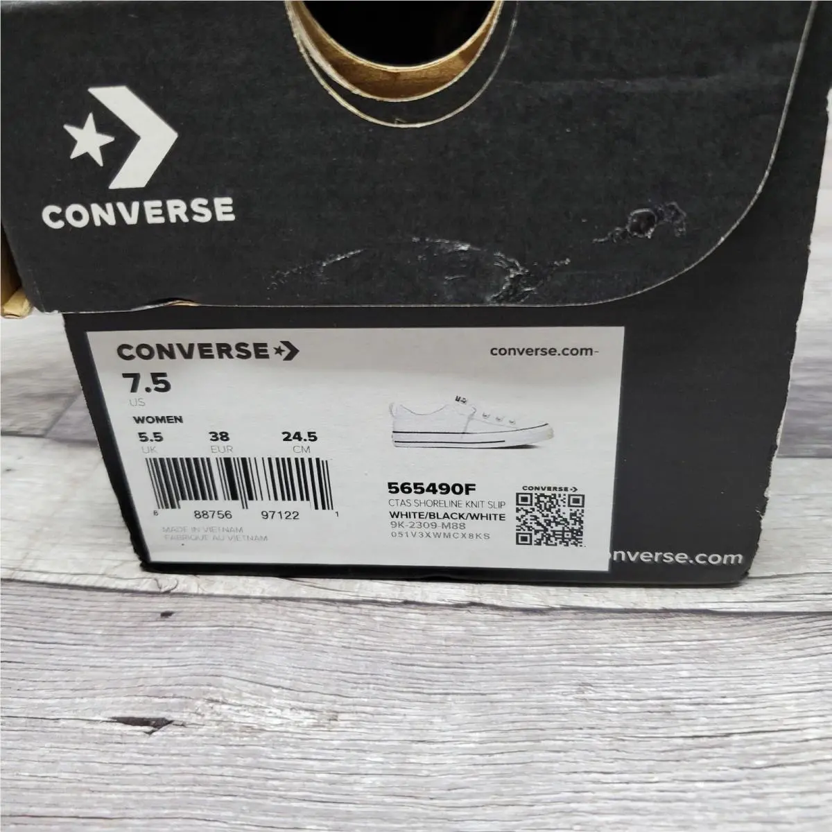Converse shoes - Converse CTAS Shoreline Knit Slip - 565490F - White 8