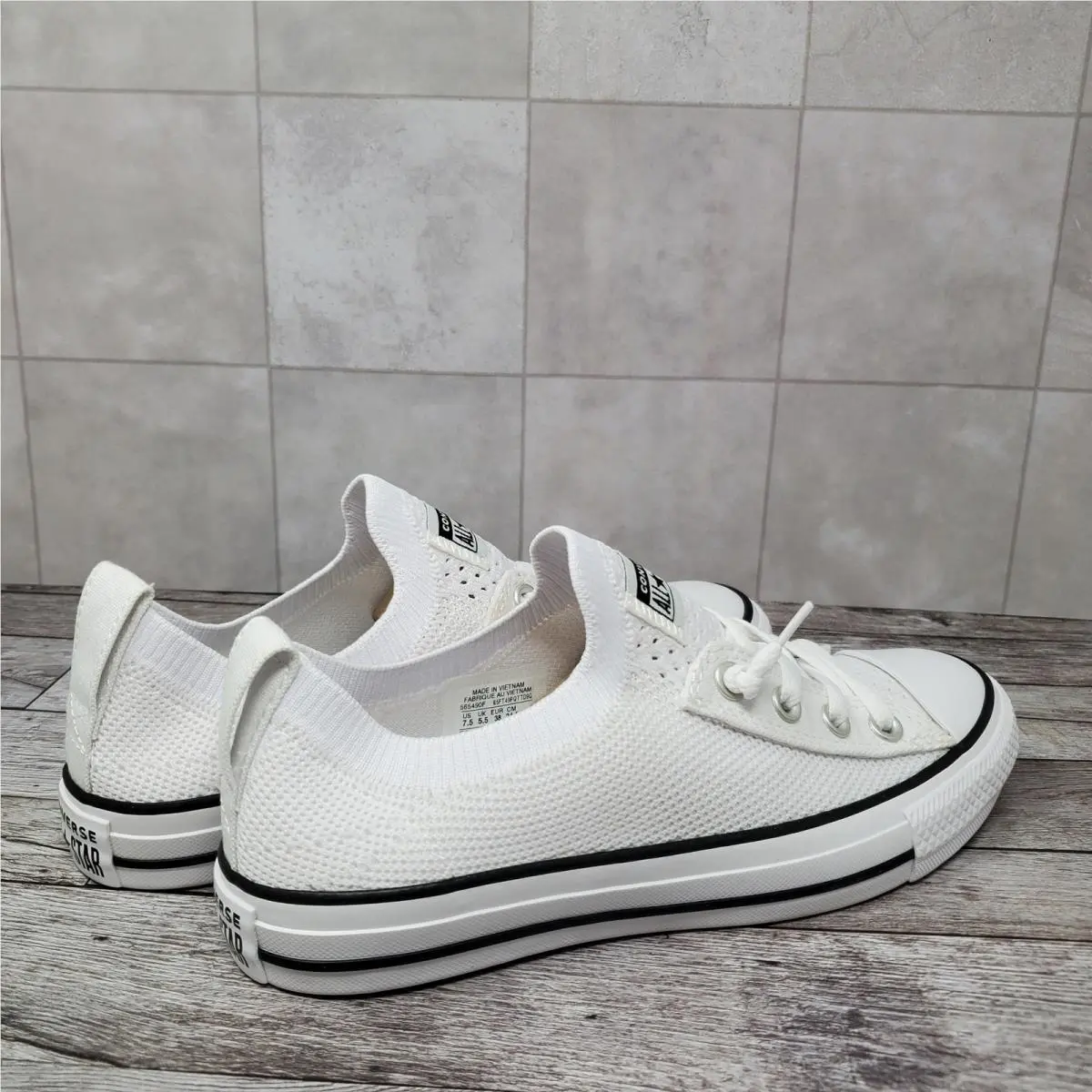 Converse shoes - Converse CTAS Shoreline Knit Slip - 565490F - White 5