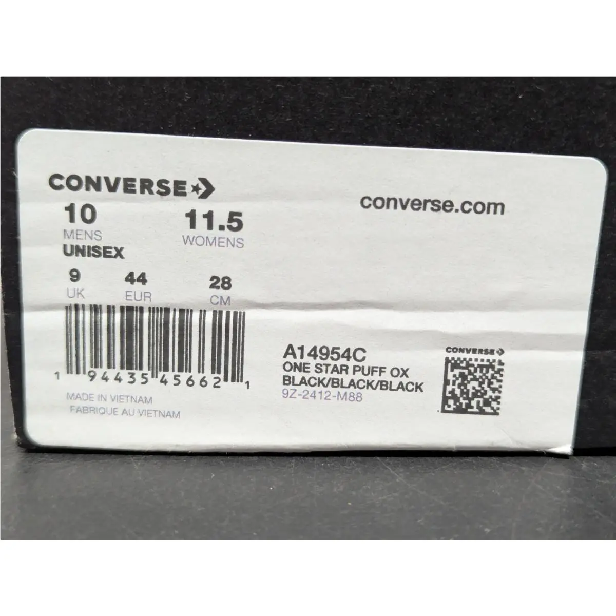 Converse shoes - Converse Puff Star Ox - Puff Star - A14954C - Black (UPC: 194435456621) 13