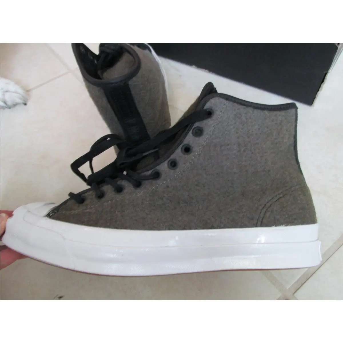 Converse shoes - WOOLRICH JACK PURCELL - WOOLRICH JACK PURCELL - 153880C - grey (UPC: 888753633863) 0