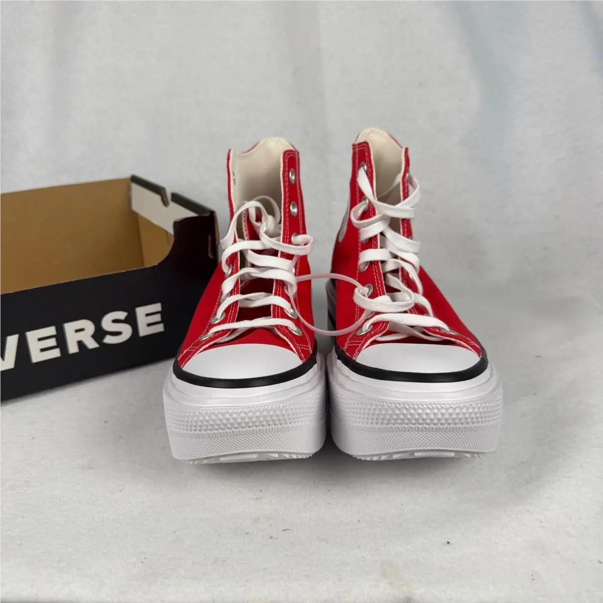 Converse shoes - Converse Chuck Taylor All Star Lift Double Stack Hi - Red 0
