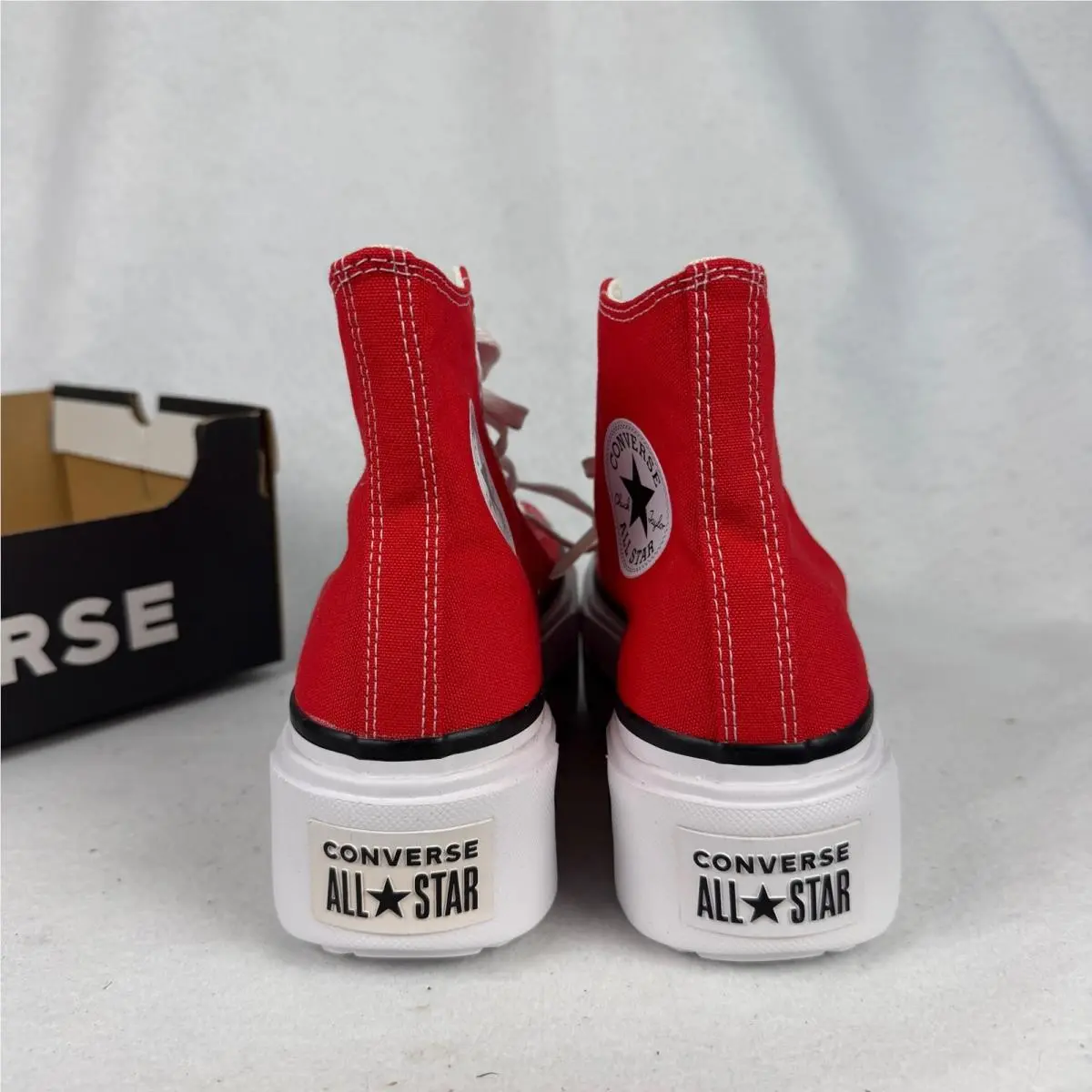 Converse shoes - Converse Chuck Taylor All Star Lift Double Stack Hi - Red 3