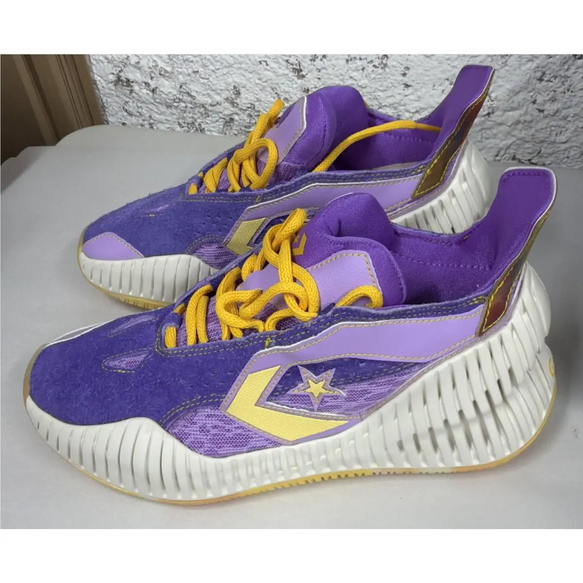 Converse shoes - Converse All Star BB Prototype - Yellow/Purple/White 0