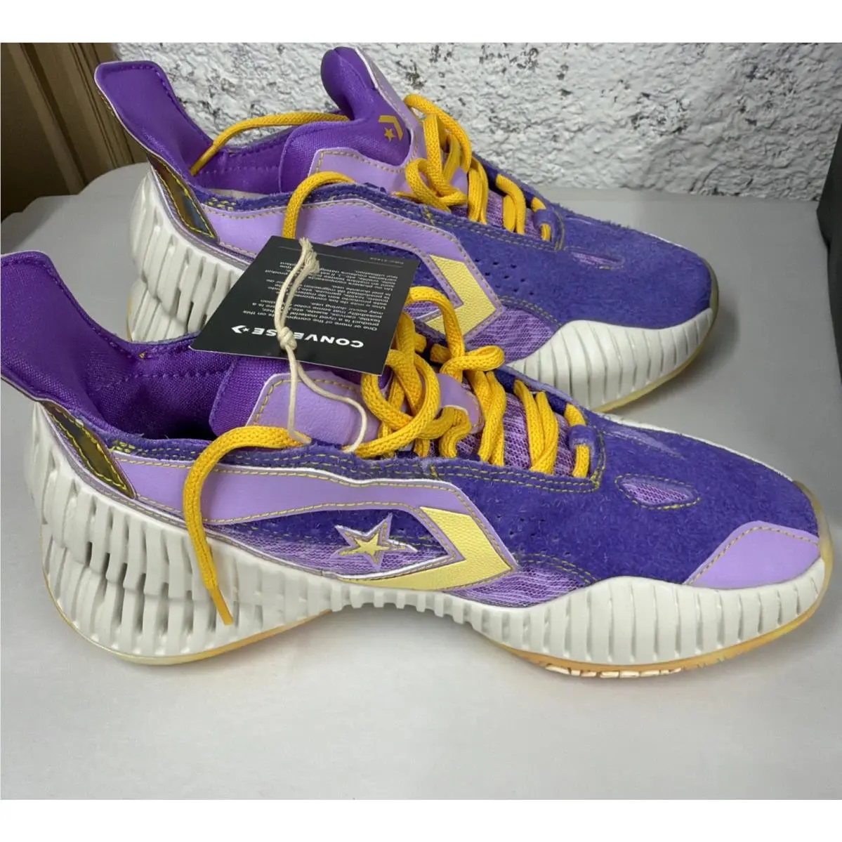Converse shoes - Converse All Star BB Prototype - Yellow/Purple/White 2
