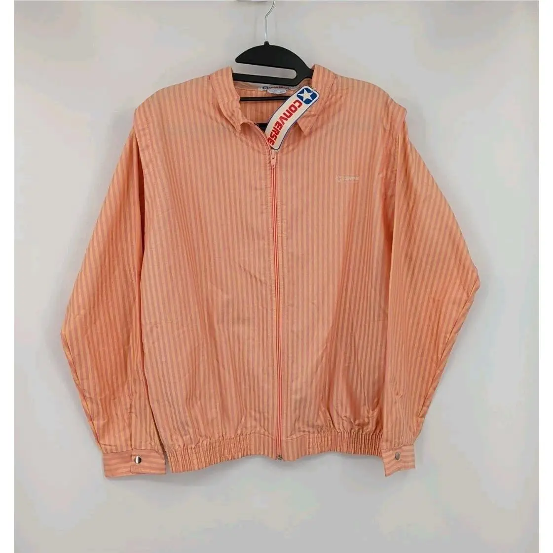Vintage Usa 80s Converse Windbreaker Zip Up Jacket Large Womens