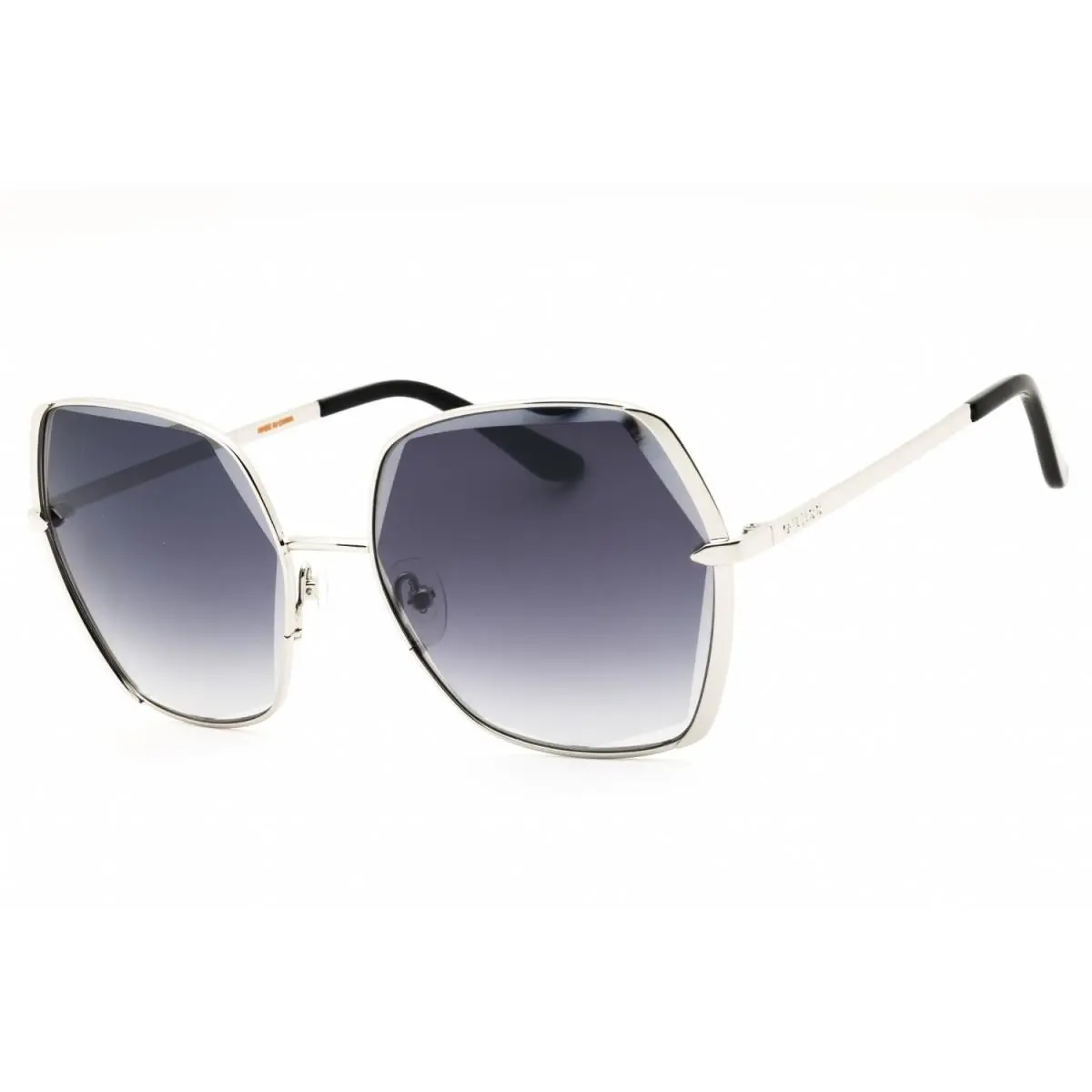 GU7721 10B Shiny Light Nickeltin/smoke Gradient 60-19-140 Sunglasses by Guess